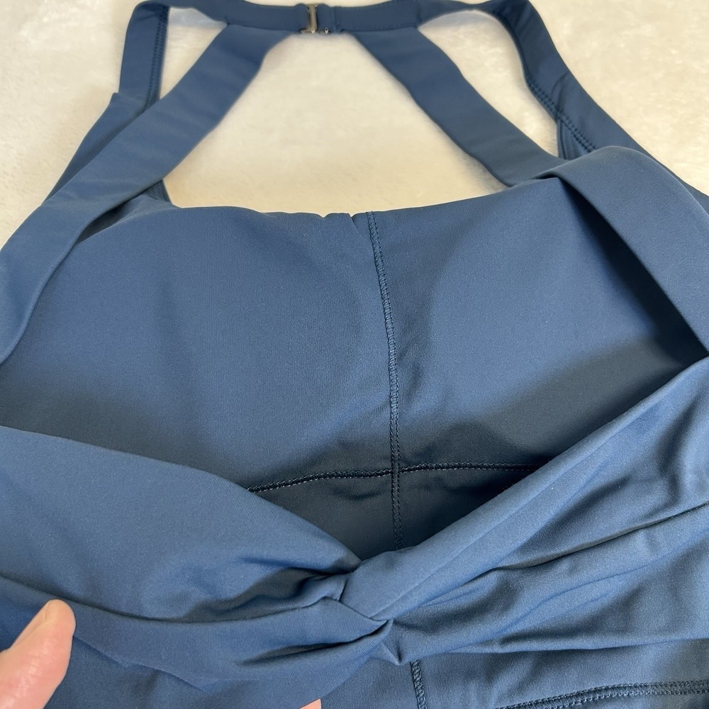 Halara Blue Softlyzero™ Airy Backless Twisted Coo… - image 8